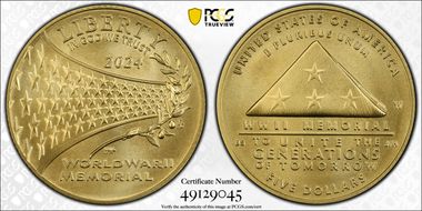 2024-W $5 Greatest Generation First Strike MS70