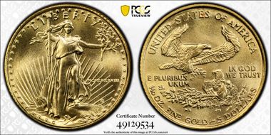 1988 $5 Gold Eagle MS69