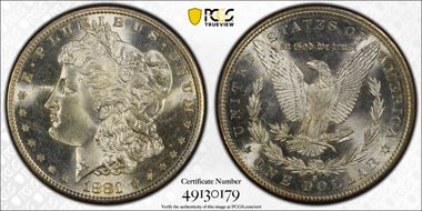 1881-S $1 MS67