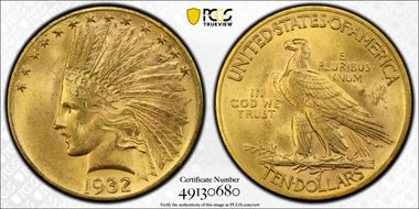 1932 $10 MS64
