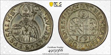 1691 3 Kr AU58