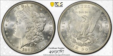 1883 $1 MS66