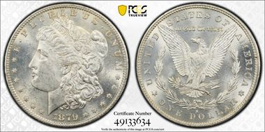 1879-S $1 MS62
