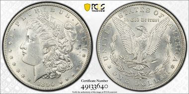 1890-S $1 MS62