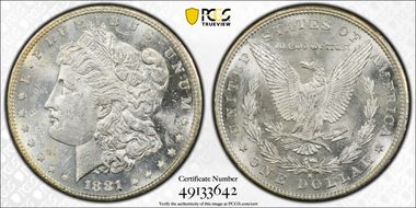 1881-S $1 MS61