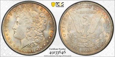 1887 $1 MS63