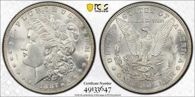 1887 $1 MS64