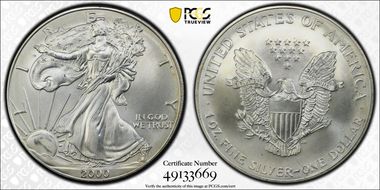 2000 $1 Silver Eagle N1