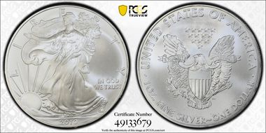 2010 $1 Silver Eagle MS69