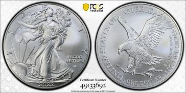 2022 $1 Silver Eagle MS68