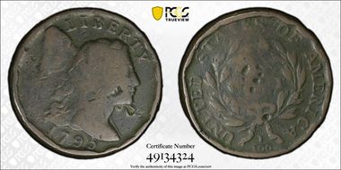 1795 1C S-75, Lettered Edge N1BN