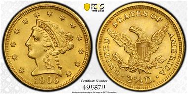 1905 $2.50 MS64