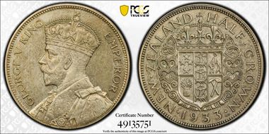 1933 1/2 Cr KM-5 PR66