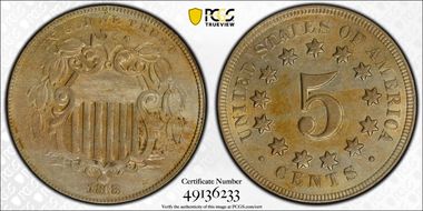 1868 5C Missing Leaf (Rev IIa), F-53 AU55