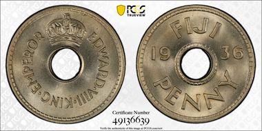 1936 1D Edward VIII MS66