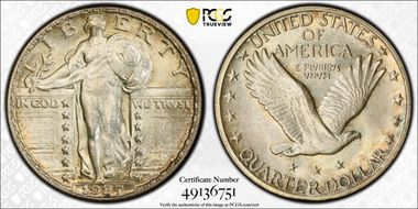 1927-S 25C MS66