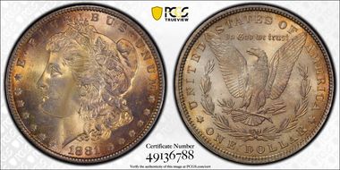 1881 $1 MS66