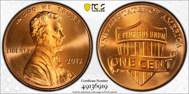 2012 1C Shield MS69RD