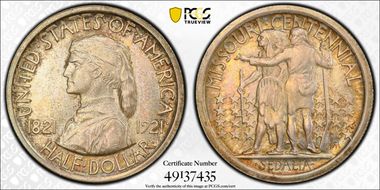 1921 50C Missouri MS65