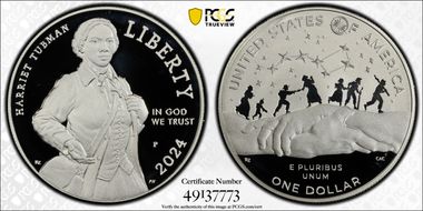2024-P $1 Harriet Tubman PR69DCAM