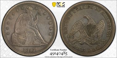 1844 $1 XF40