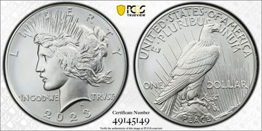 2023 $1 Peace Dollar MS69