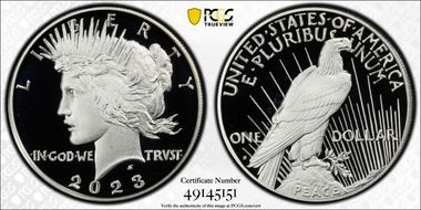 2023-S $1 Peace Dollar PR69DCAM