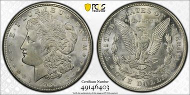 1921-D $1 MS66+ 