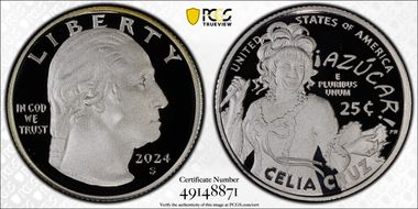 2024-S 25C Celia Cruz Silver First Strike PR69DCAM