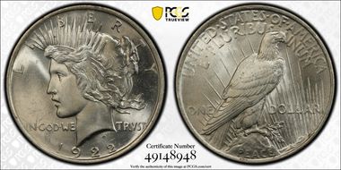 1922 $1 MS64