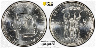 1984-R 500 L Olympics MS65