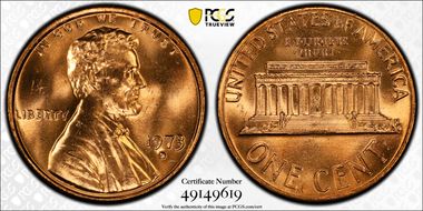 1973-D 1C MS65RD