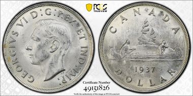 1937 S$1 MS63