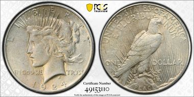 1924-S $1 XF45