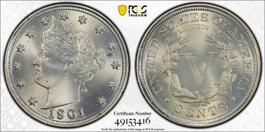 1901 5C MS65+