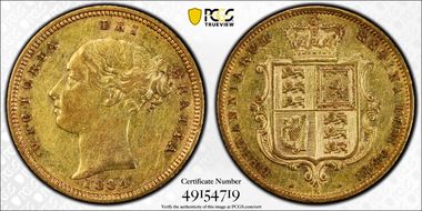 1884-M 1/2 Sov S-3863B XF45