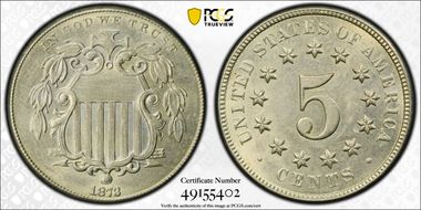 1873 5C Closed 3 MS63