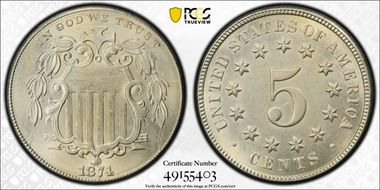 1874 5C MS64