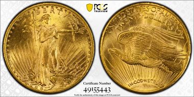 1911-D $20 MS65
