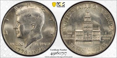 1976-D 50C Clad MS64