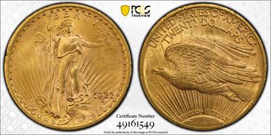 1922 $20 MS63