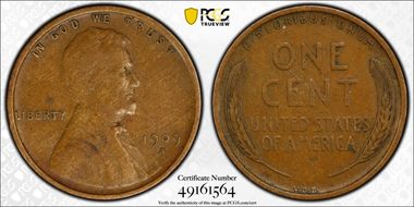 1909-S VDB 1C VF30BN