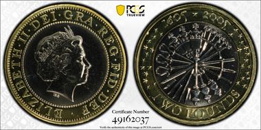 2005 £2 Gunpowder Plot S-K18 MS66