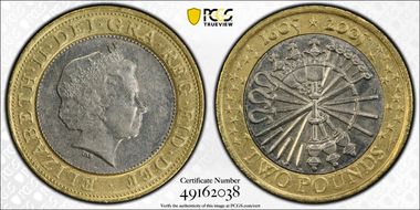 2005 £2 Gunpowder Plot S-K18 AU53