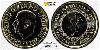 2023 £2 JRR Tolkien - The Life & Work MS66