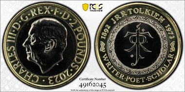 2023 £2 JRR Tolkien - The Life & Work MS67