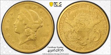 1882-S $20 F15