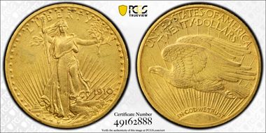 1910 $20 AU53
