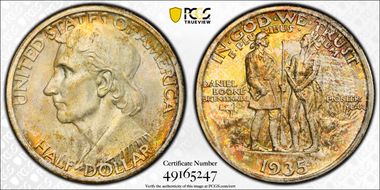 1935-S 50C Boone MS66