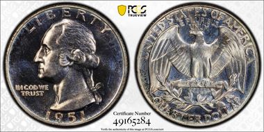 1951 25C PR67
